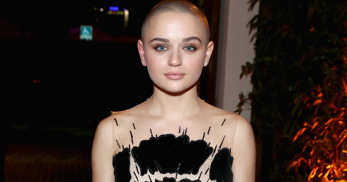 Actress shaved head