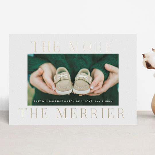 christmas card birth announcement