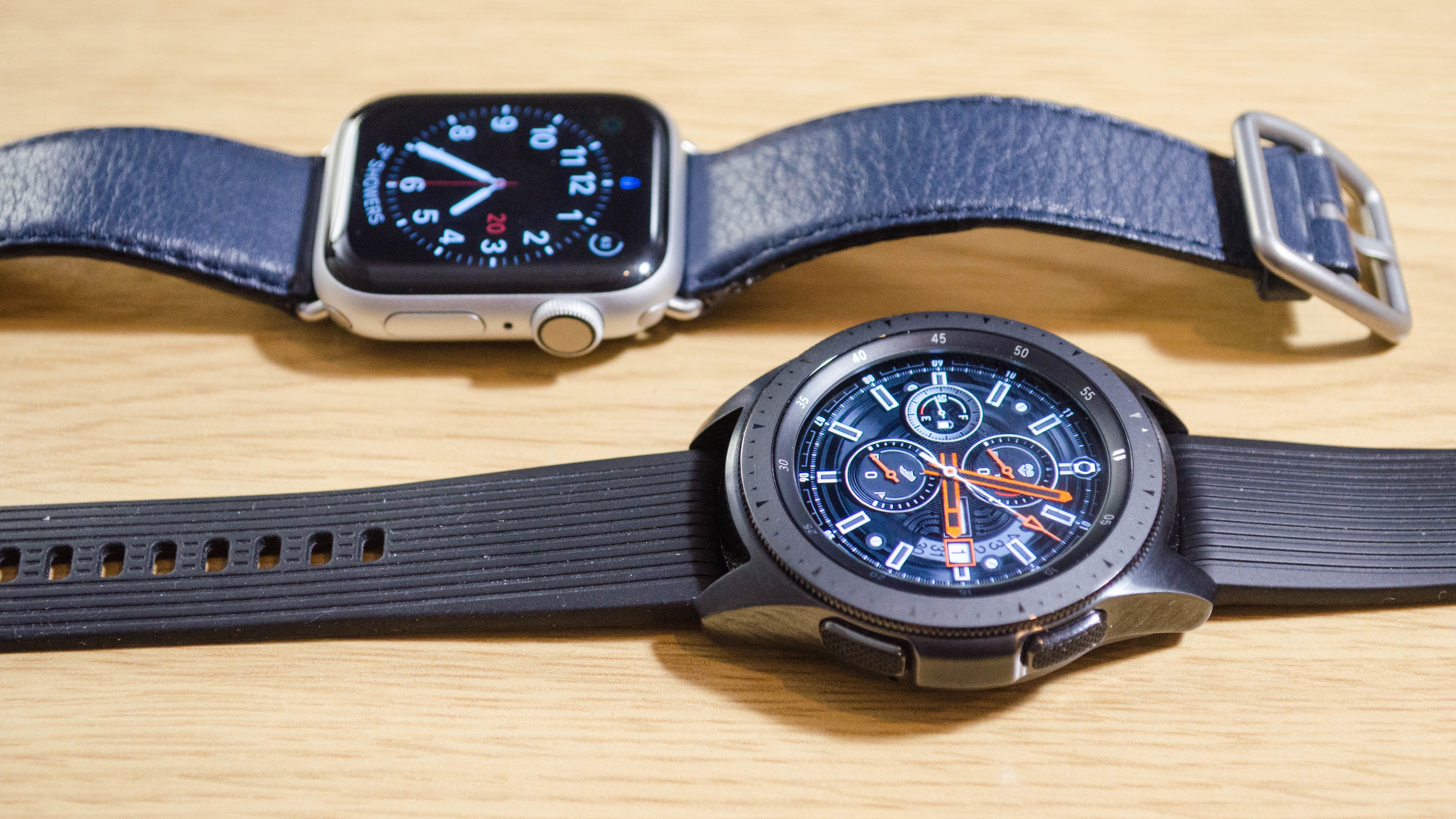 galaxy watch 46mm vs apple watch 4