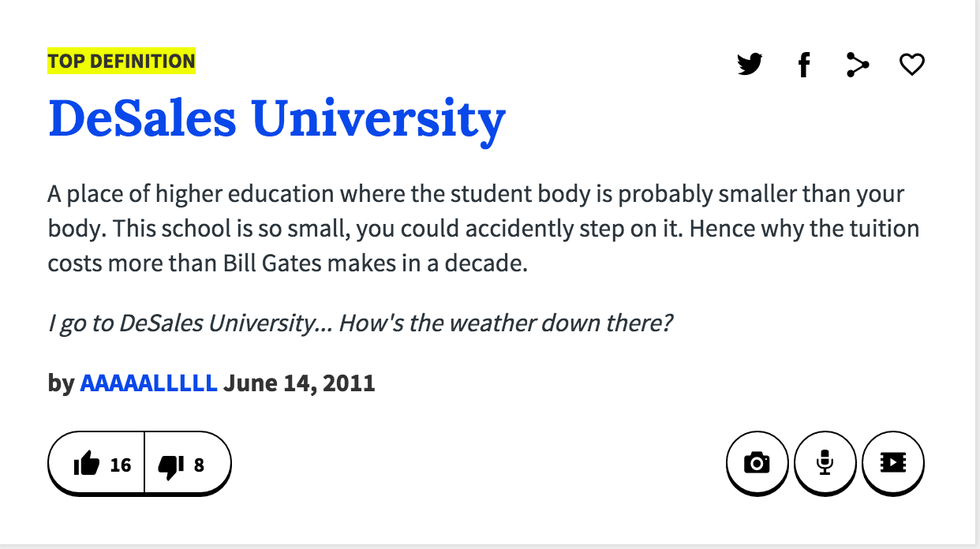 Lehigh Valley S Colleges As Explained By Urban Dictionary