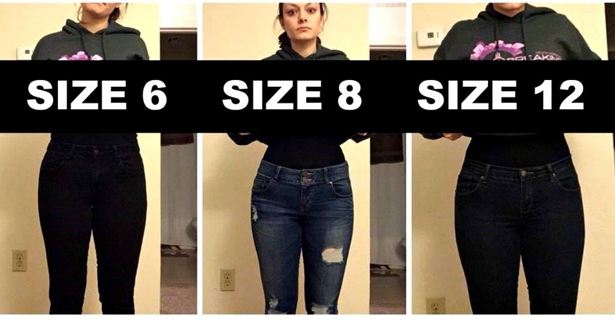 size six jeans measurements