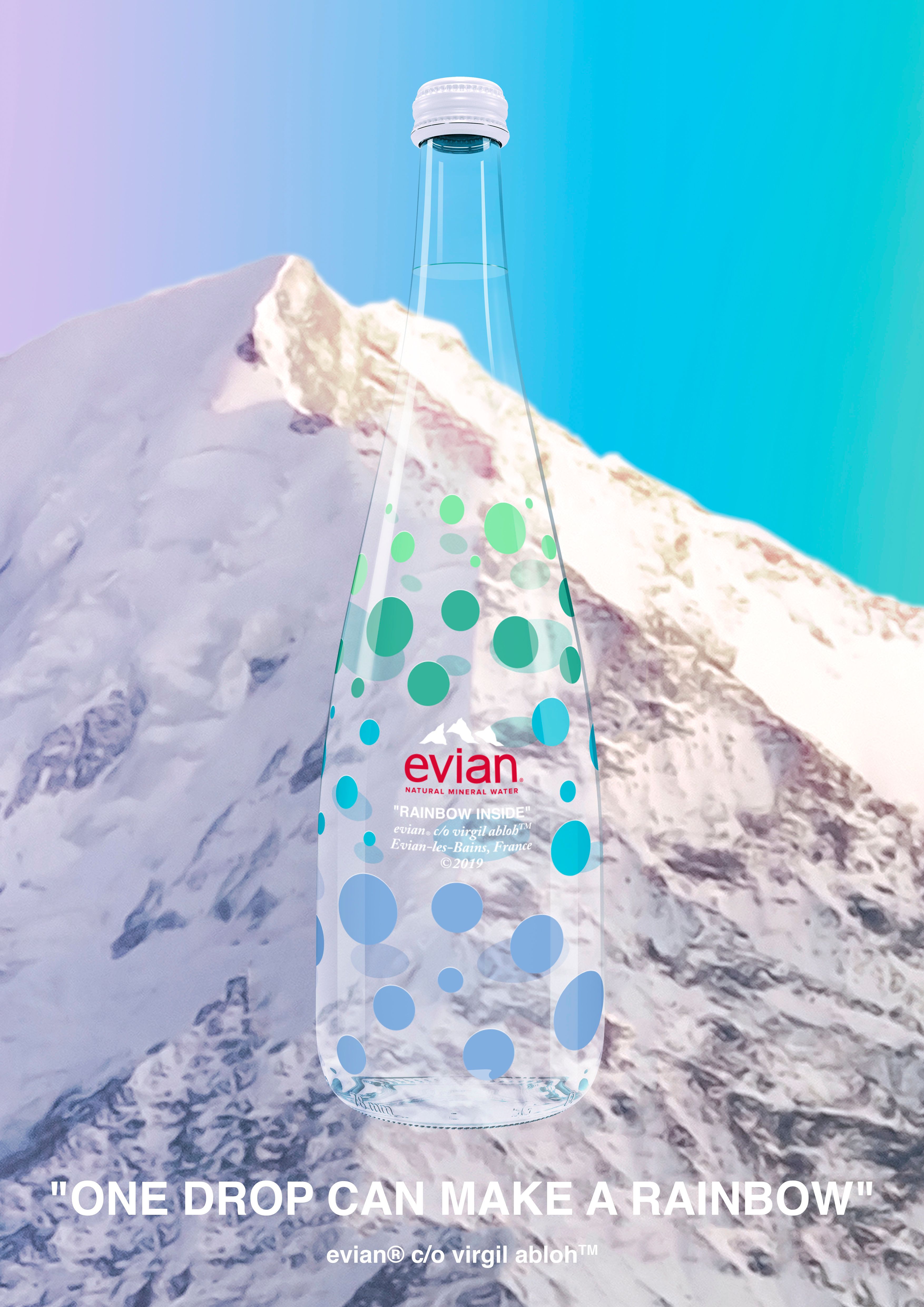 evian virgil bottle