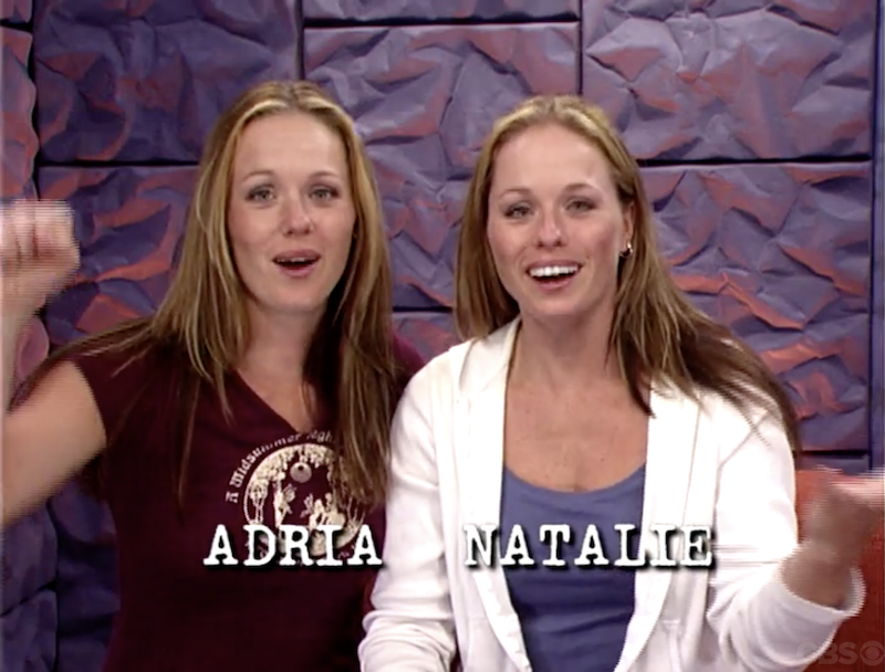  Candidats Adria et Natalie à la saison 5 de Big Brother 