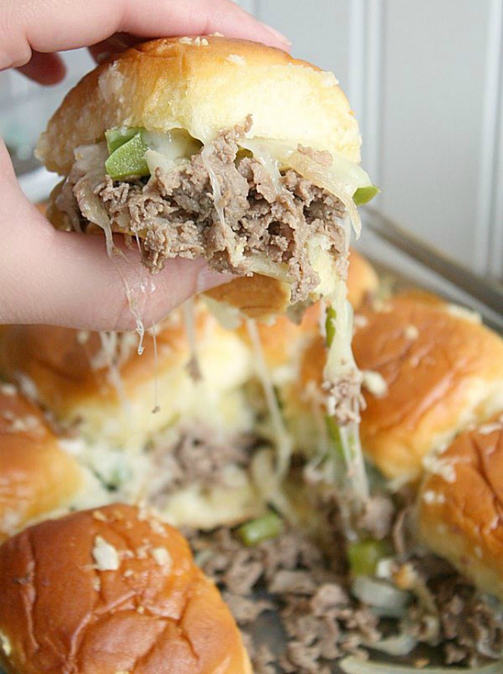 Philly Cheesesteak Sliders Super Bowl Food