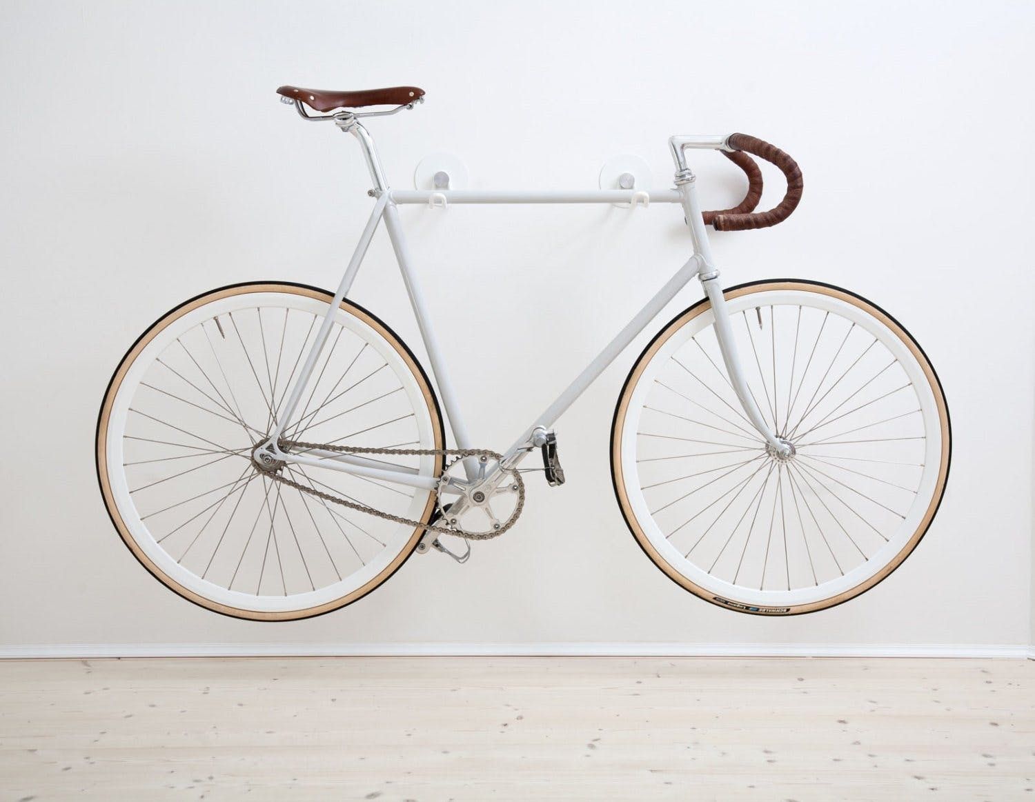 minimalist bike wall mount
