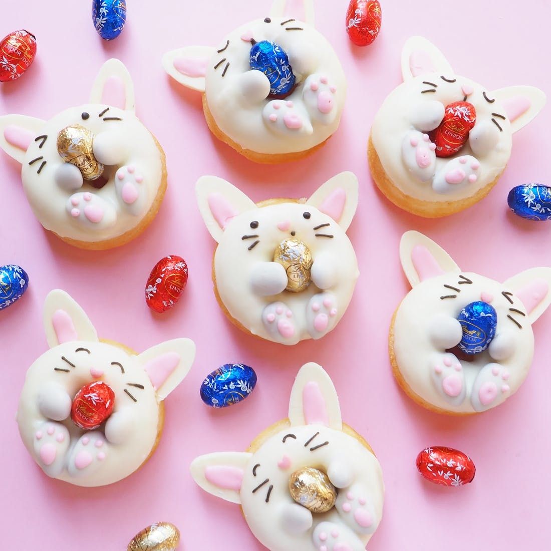 Receta DIY de Donuts de Conejo de Pascua