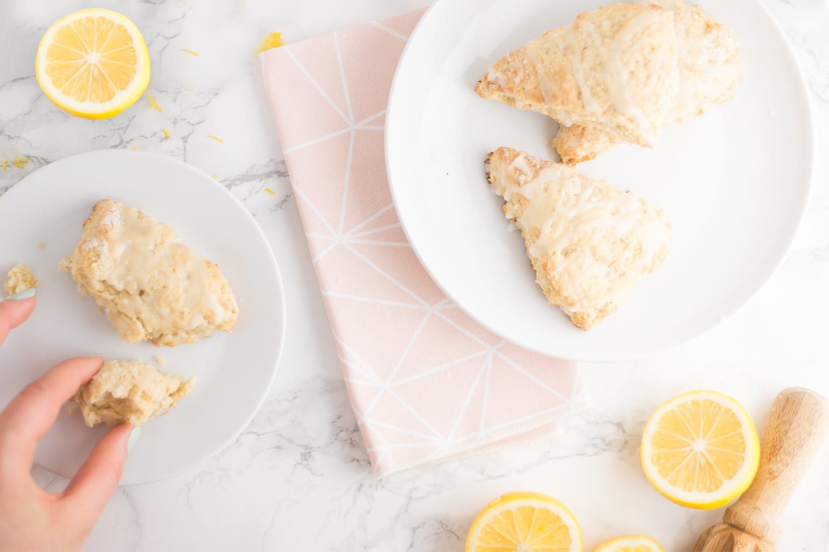 Ricetta vegana fai da te di Lemon Scones