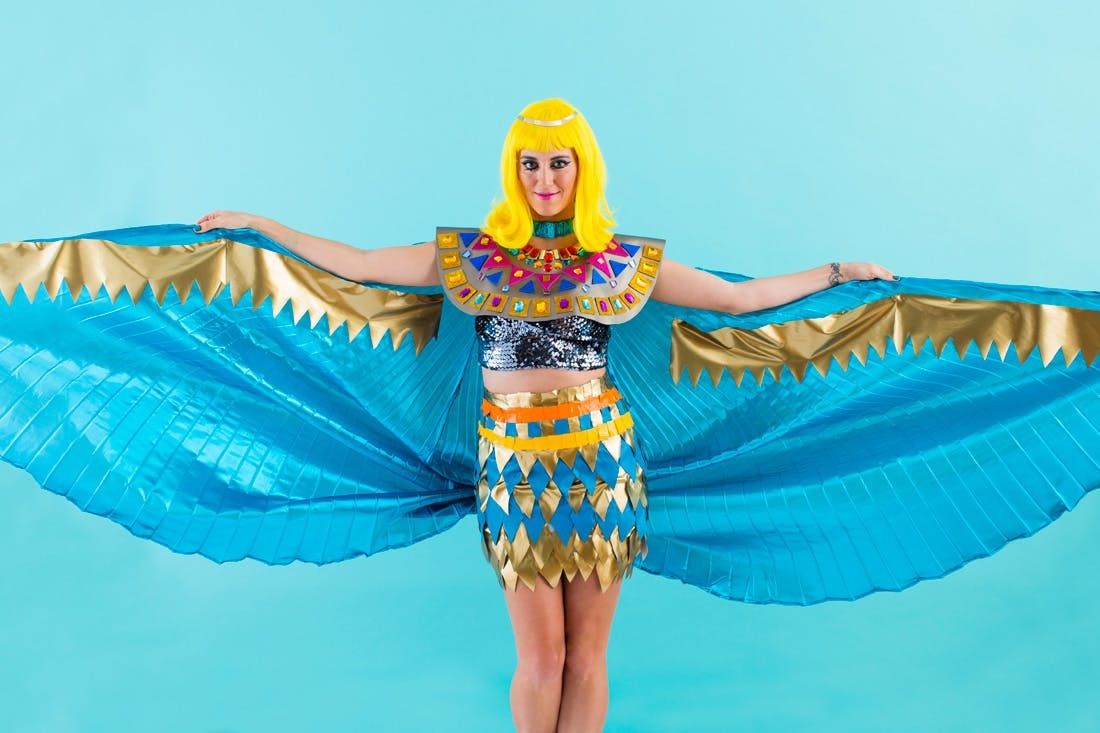 Diy All Of Katy Perry S Dark Horse Video Costumes For Halloween Brit Co