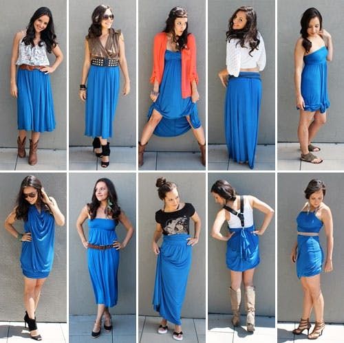 side tie maxi dress