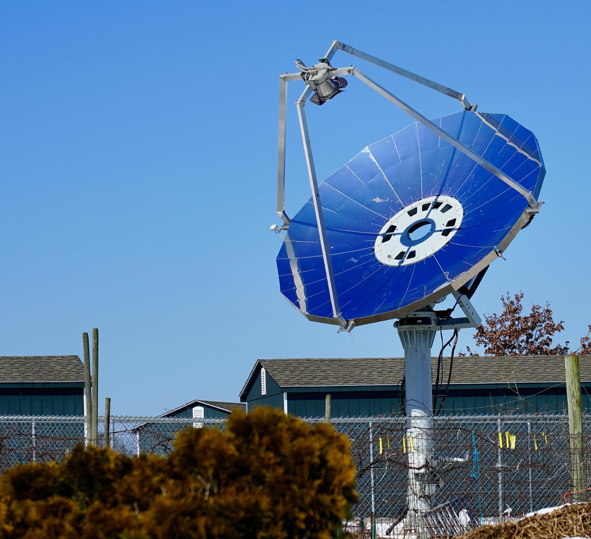 Image of the Solarflux Focus dish.