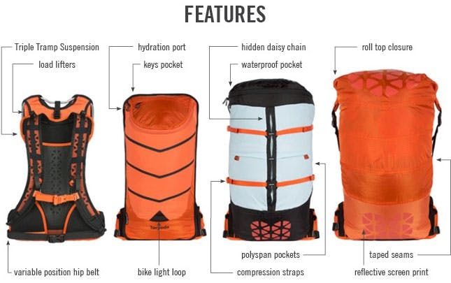 bike light loop backpack