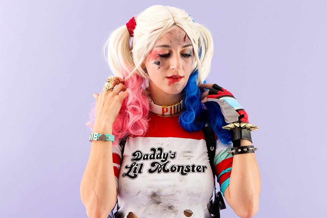The Ultimate DIY Harley Quinn Costume Tutorial - Brit + Co - Brit + Co