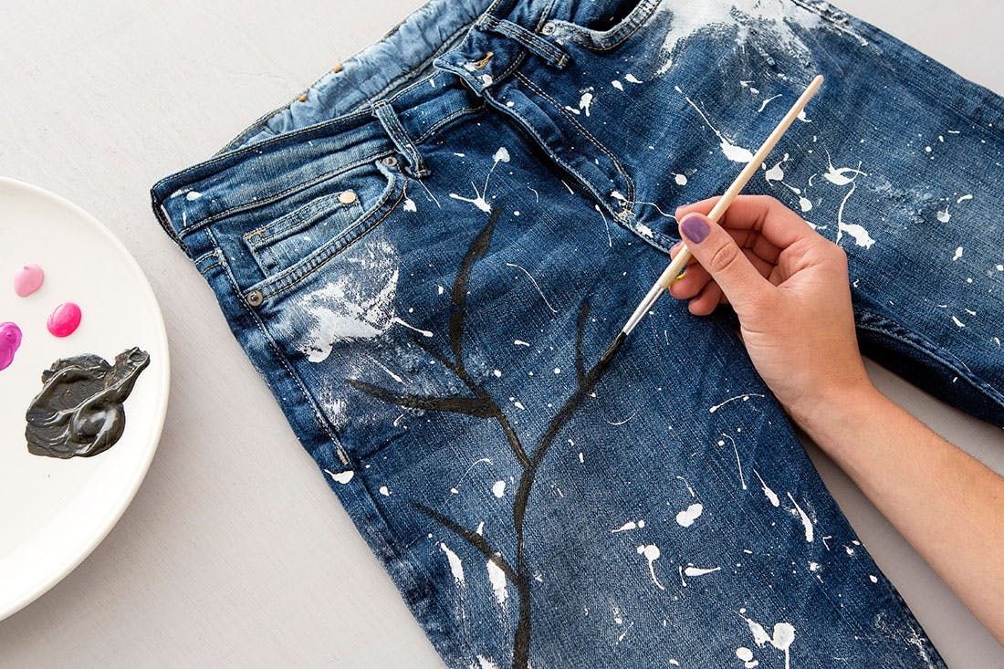 $500 Cherry Blossom Boyfriend Jeans 