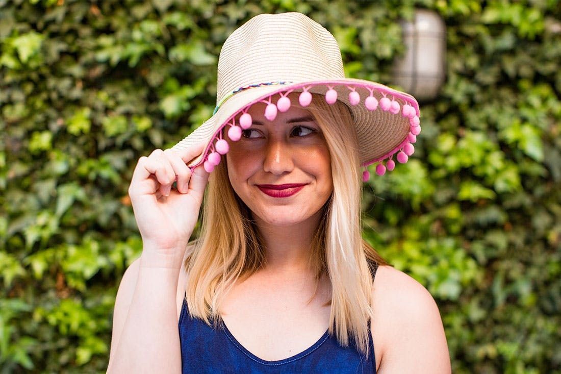 Beach Hat DIY Hacks For Summer - Brit + Co