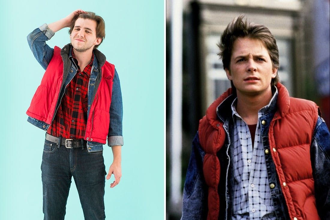Halloween Costume With Jean Jacket - Turn 1 Flannel Shirt into 6 Halloween Costumes - Brit + Co