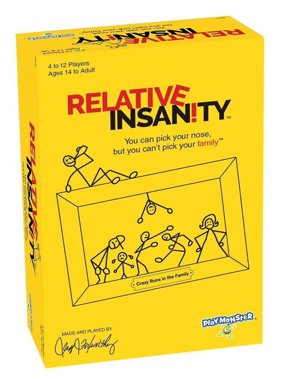 Party Games Family Game Night Relative Insanity Crazy Relatives Great Gift Idea 