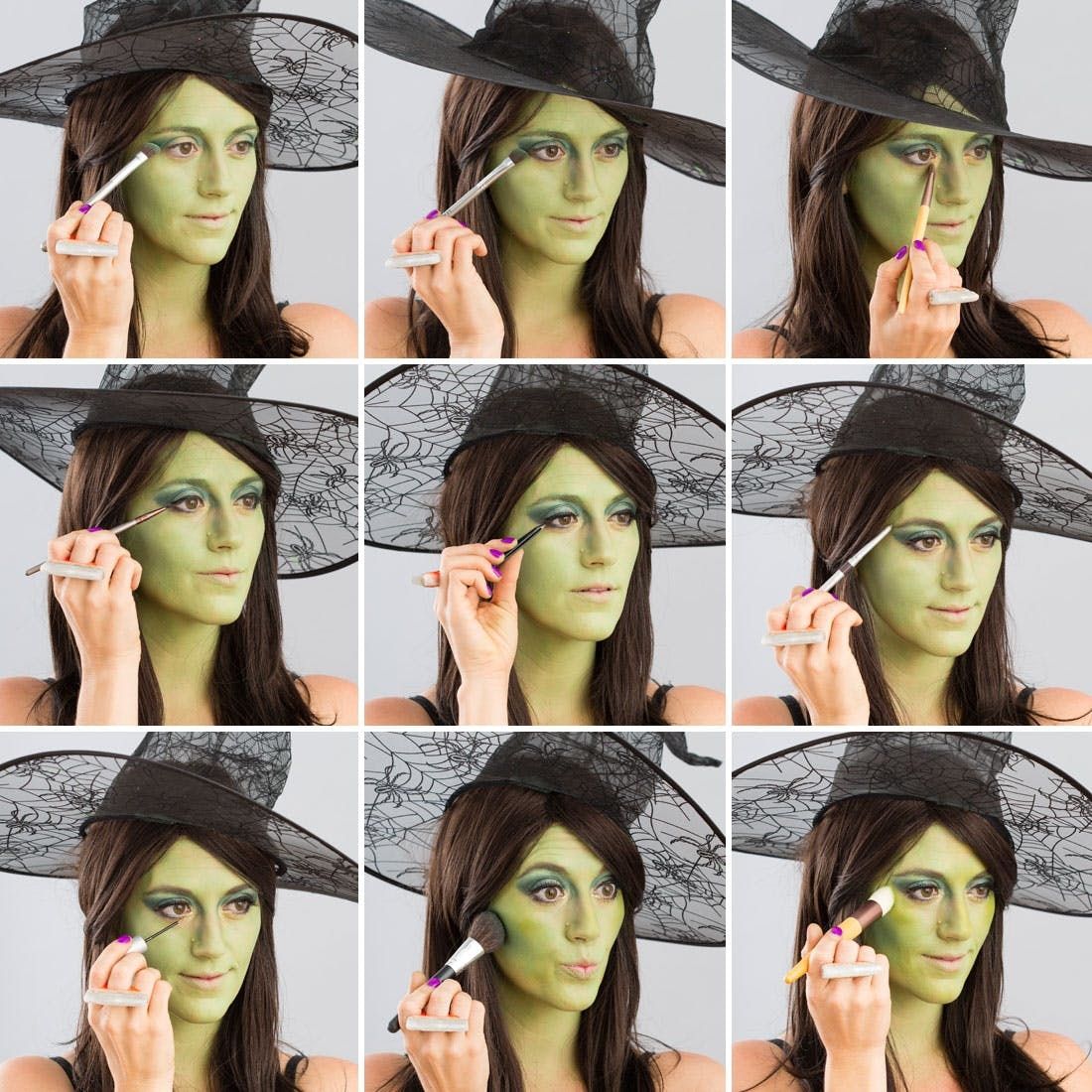 How To Apply Wicked Witch Makeup Saubhaya Makeup