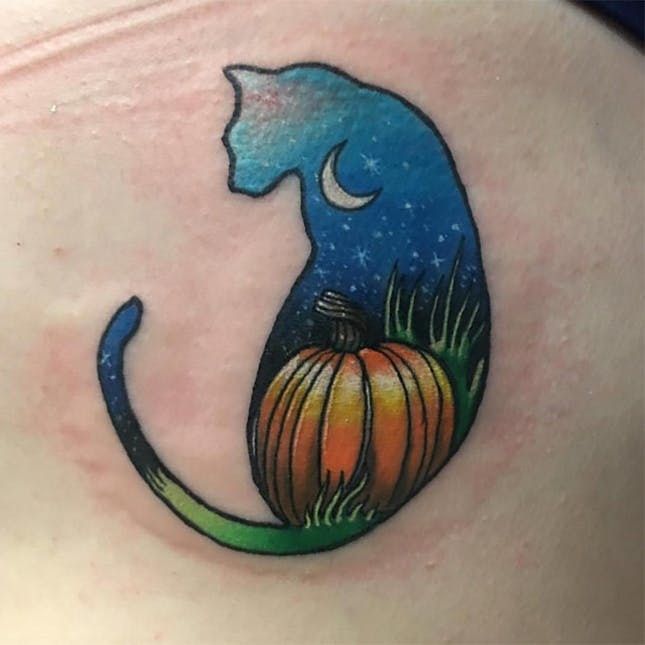 Nightmare and Pumpkin Tattoo