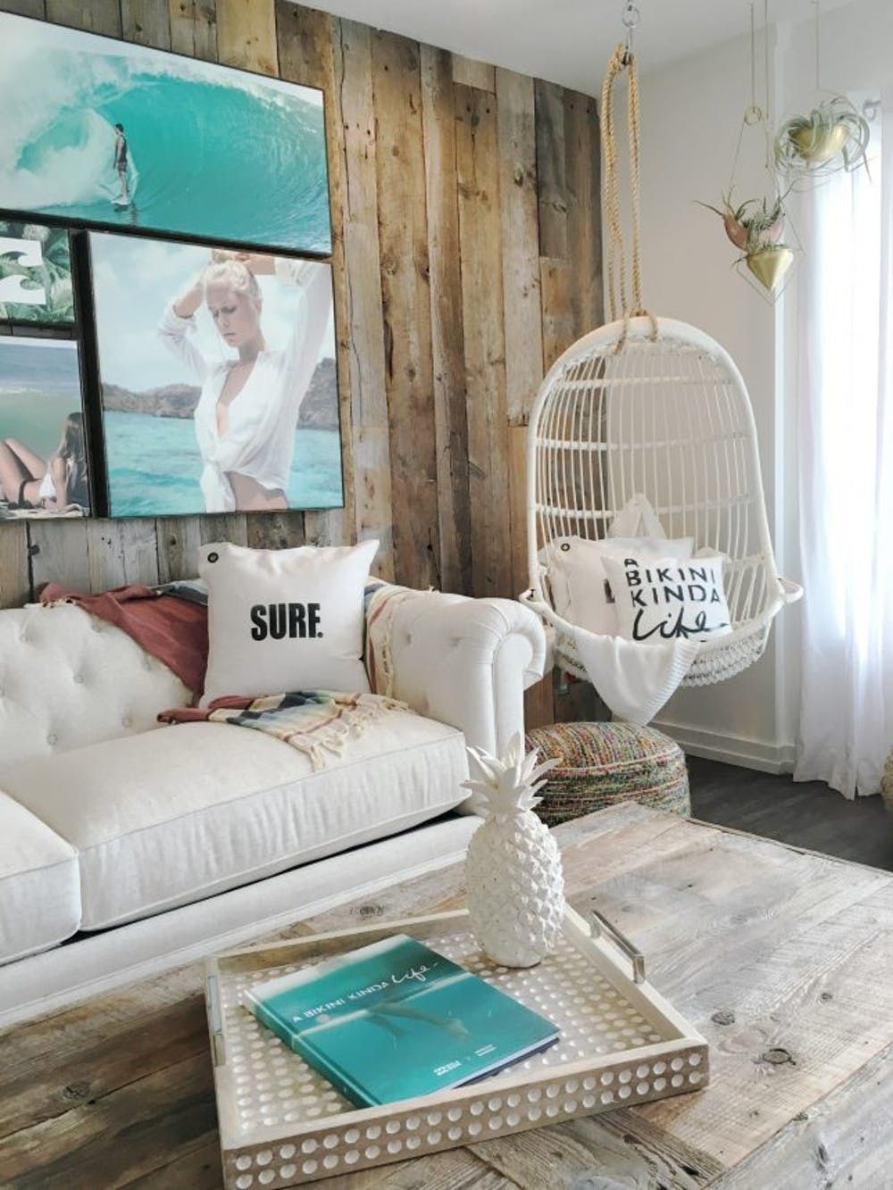 boho coastal living room