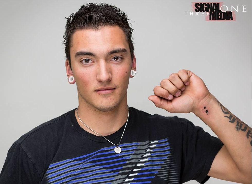  Semicolon Tattoo Wrist