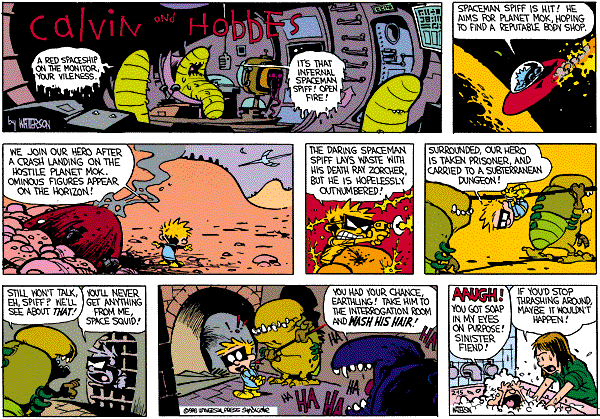 funny calvin and hobbes comics