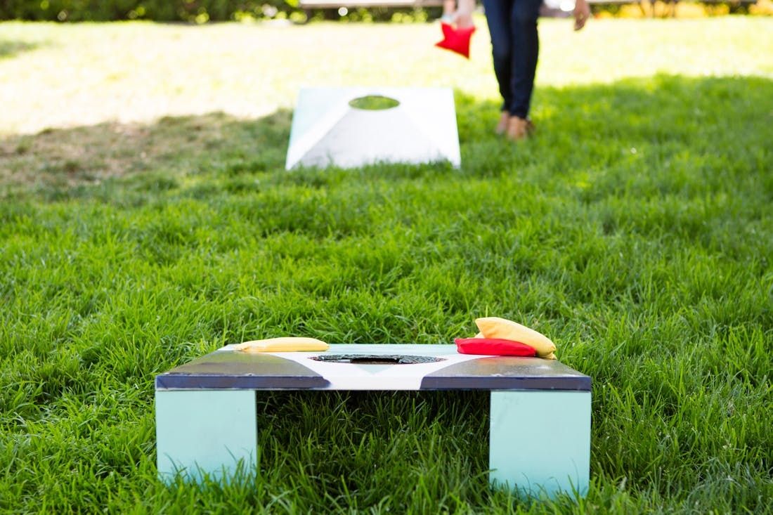 Divided House Cornhole Set With Bean Bags – Cornhole By Blake