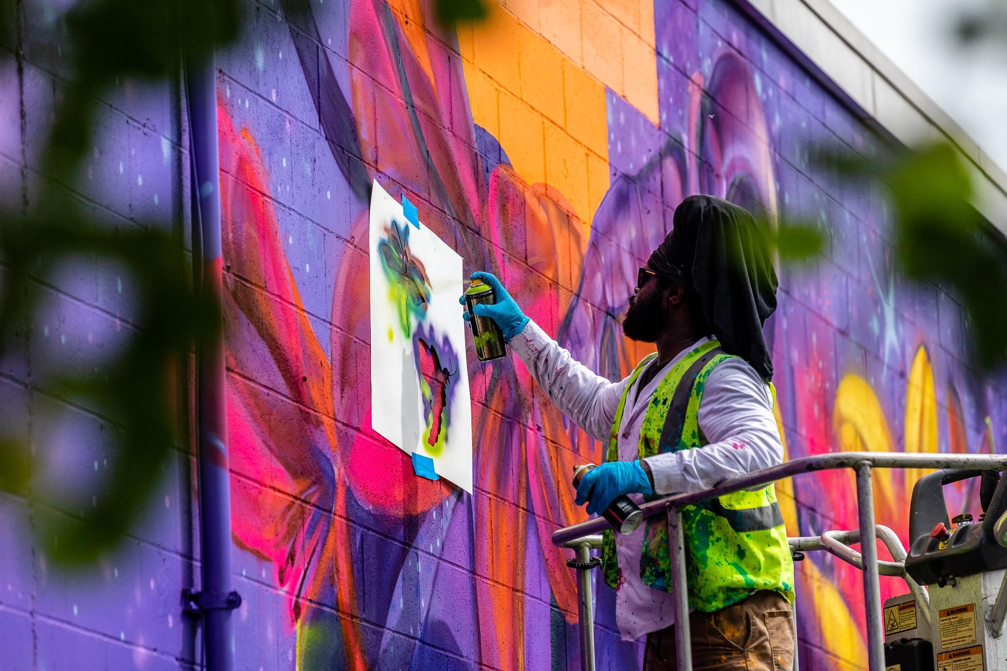 Happy Friday, H-town! Mural by artist - HUE Mural Festival