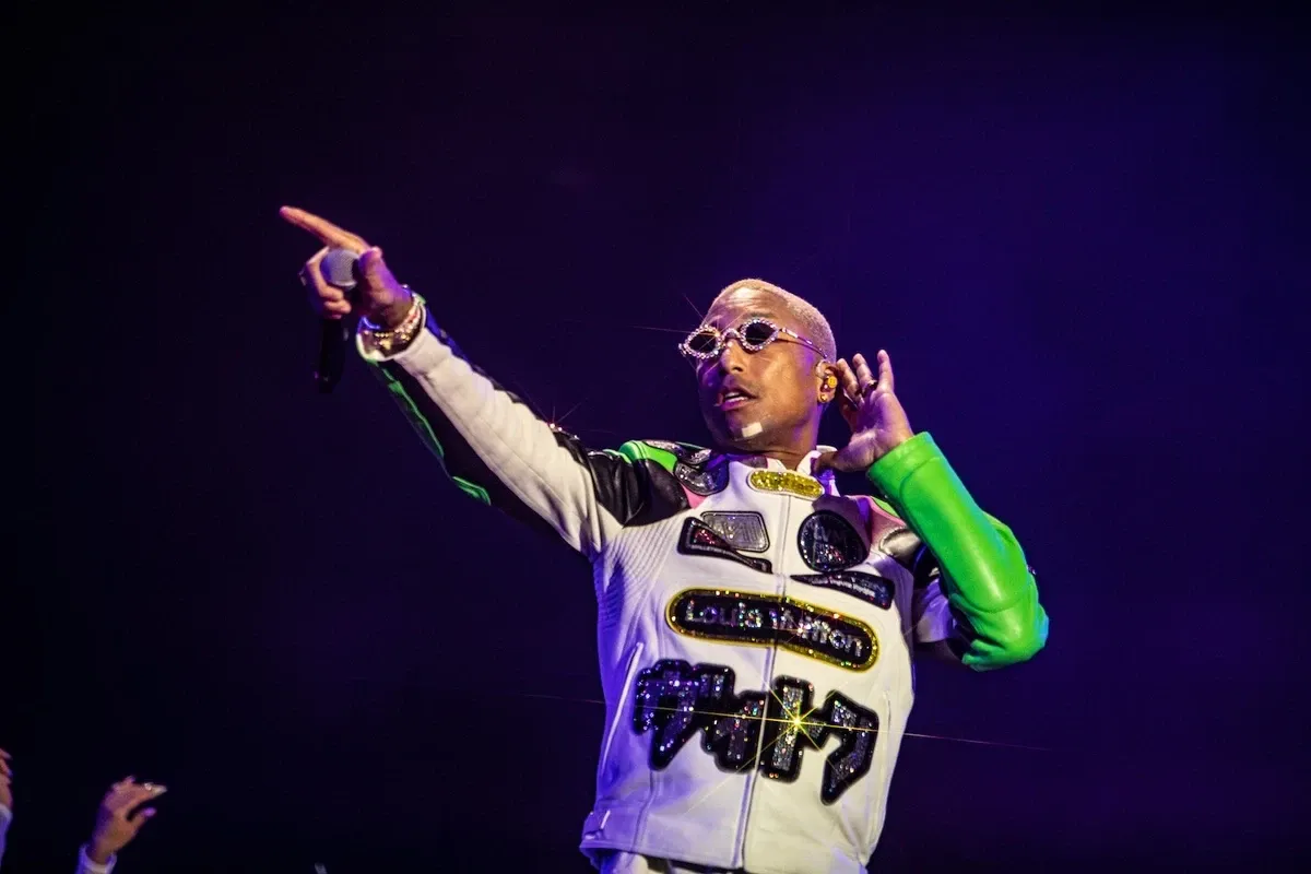 Pharrell includes Princess Anne High School letterman jacket in