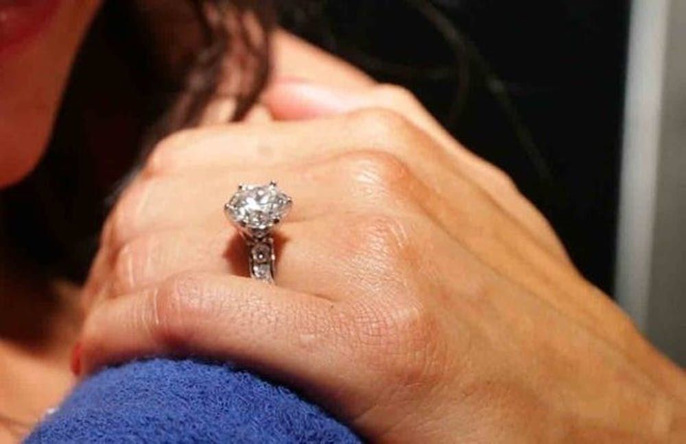 nikki bella flashes her engagement ring while out for breakfast