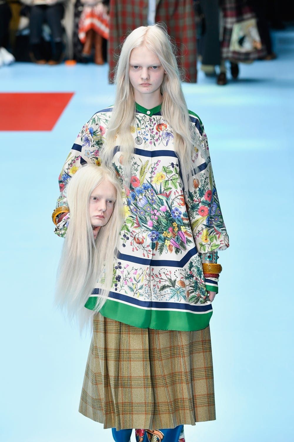 Gucci models carried their severed heads down the runway in Milan