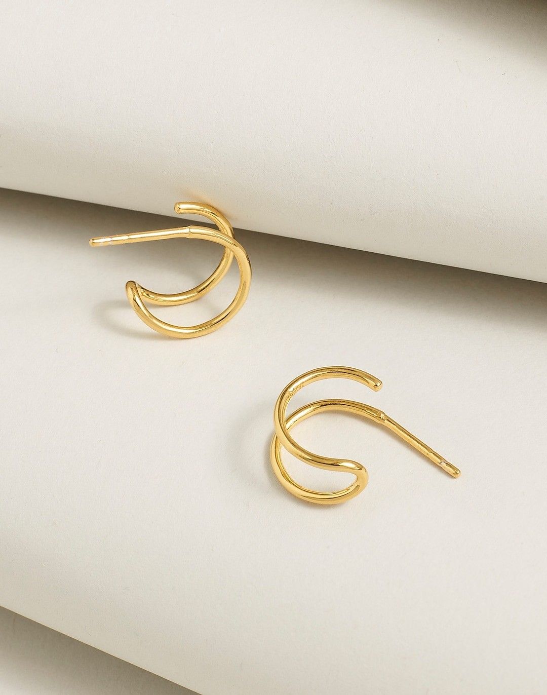 2023 Holi Fashion Earring Square Large Hoop Earrings, Gold