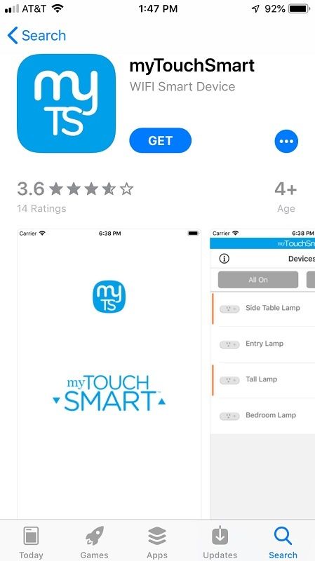 Smart Wi-Fi Controls from myTouchSmart