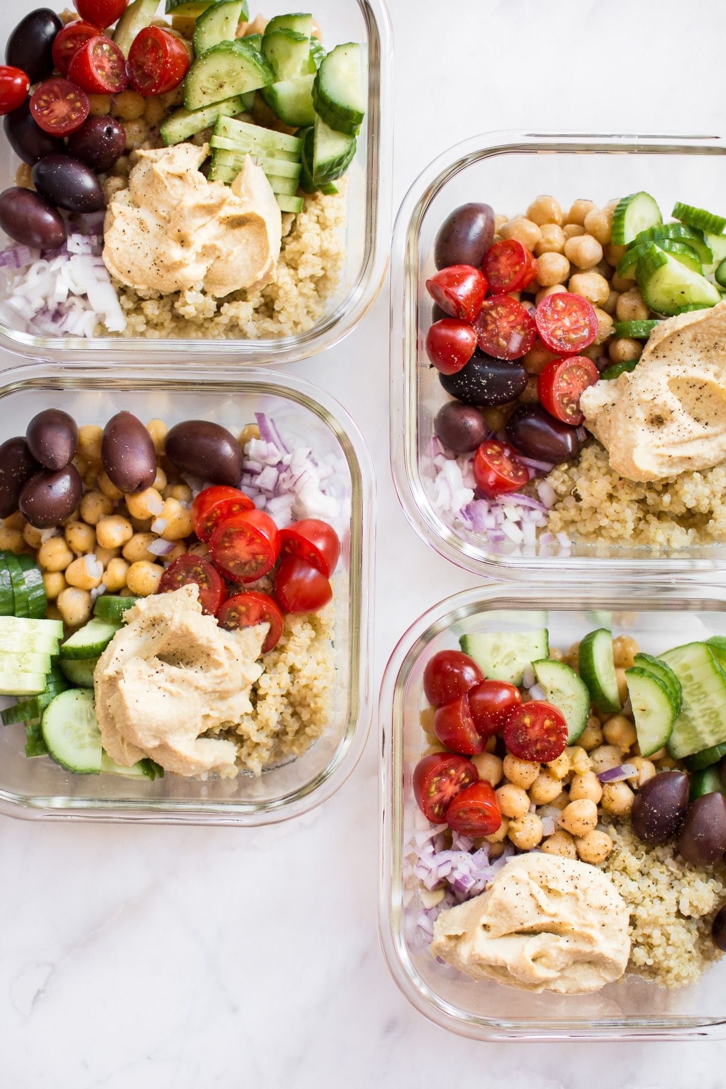 Chicken & Hummus Meal Prep {Make Ahead Meal} - FeelGoodFoodie