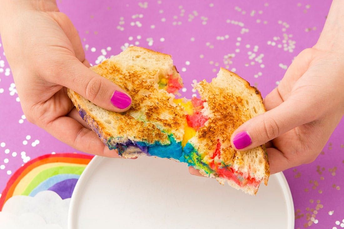 Rainbow Grilled Cheese Recipe