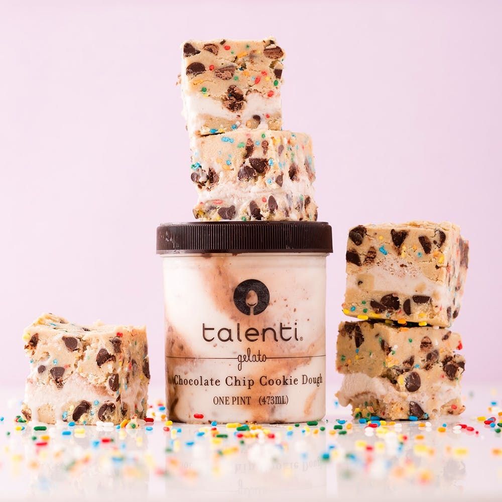 Talenti Chocolate Chip Cookie Dough Gelato, one pint