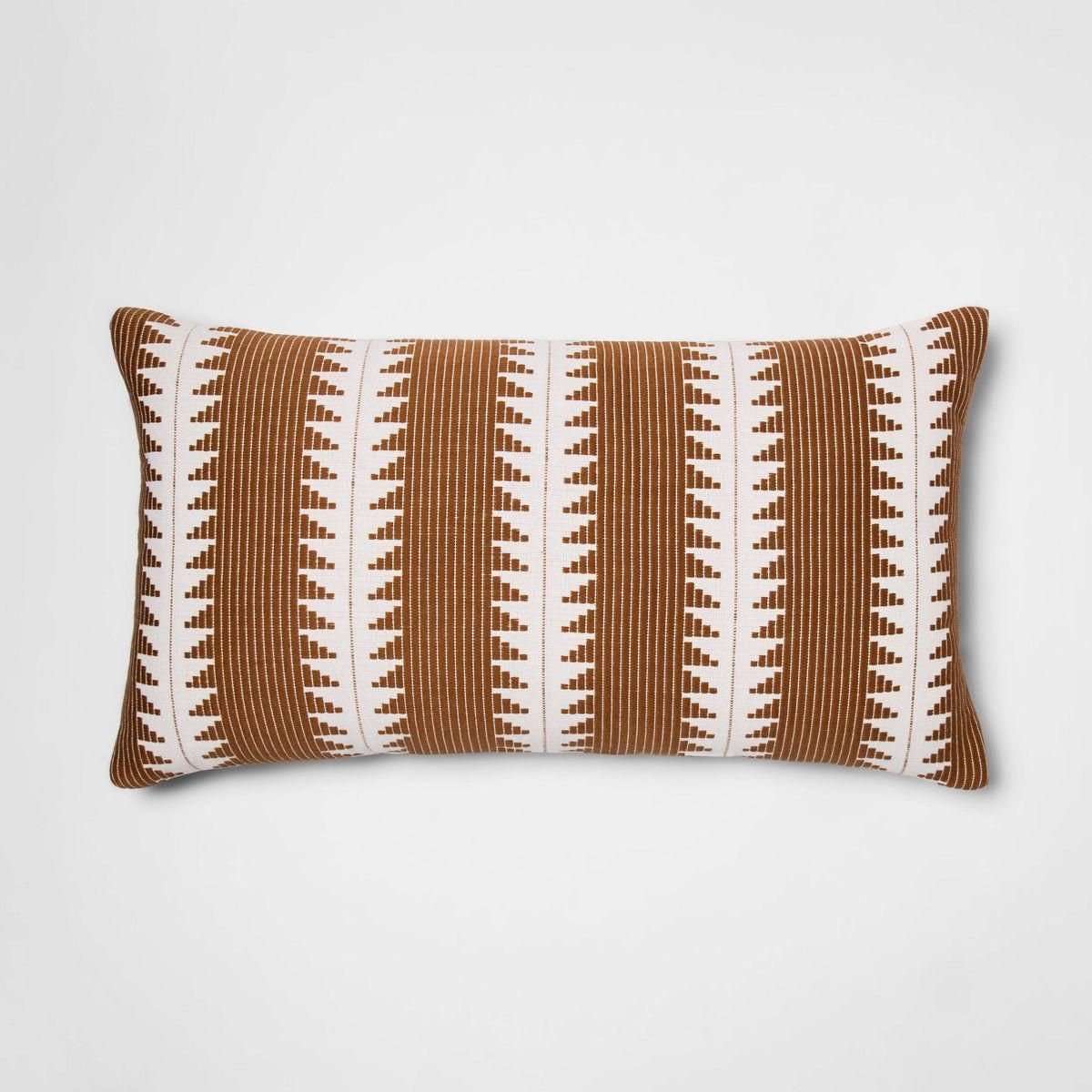 Oversized Textural Woven Square Throw Pillow Cream - Threshold™