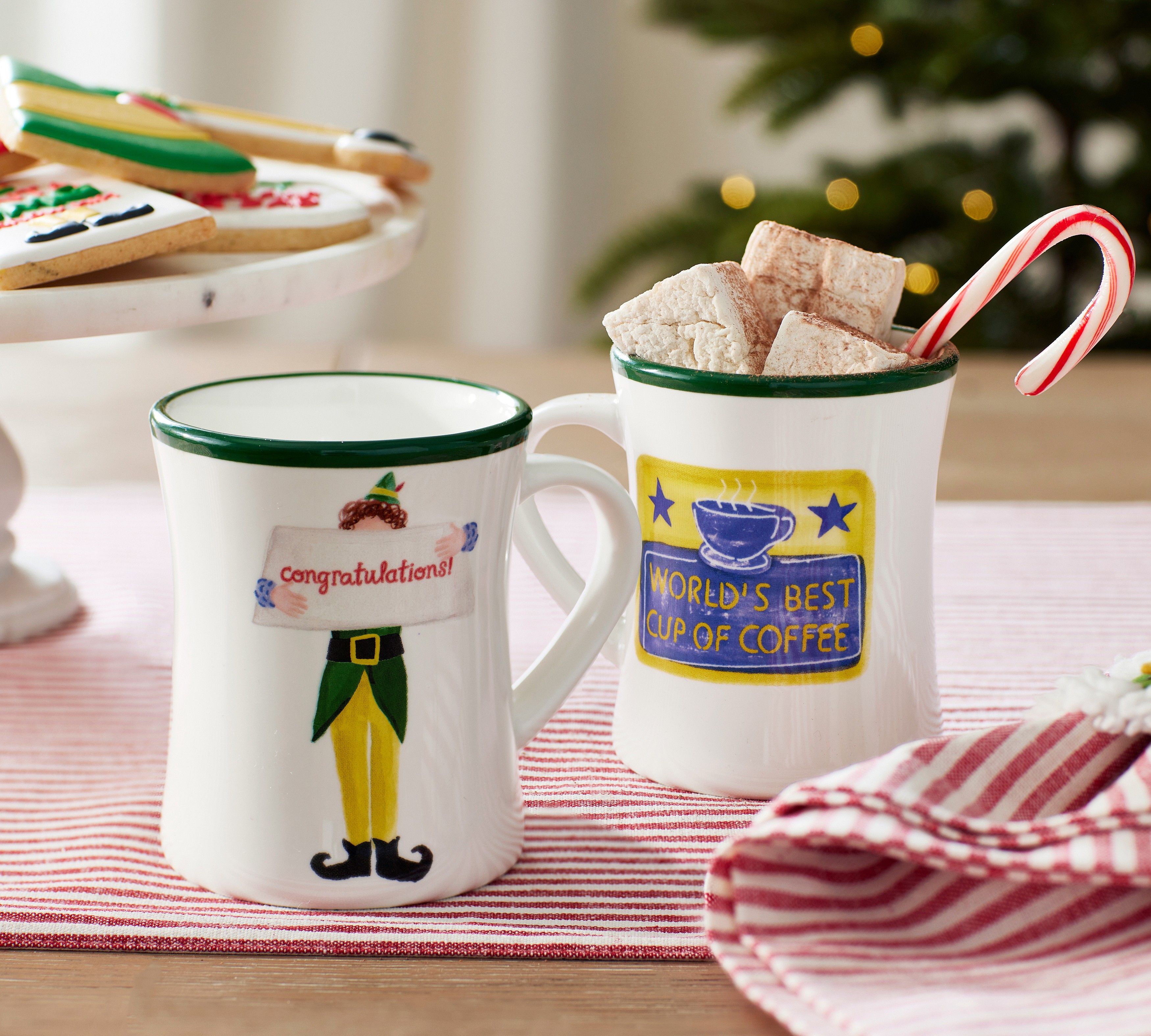Buddy The Elf! World's Best Cup Of Coffee Ceramic Mugs Coffee