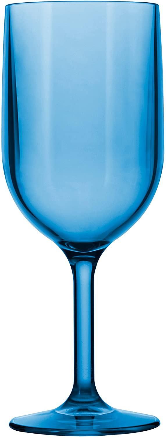 Rocco Blue Stemless Wine Glass Set of 4 by World Market