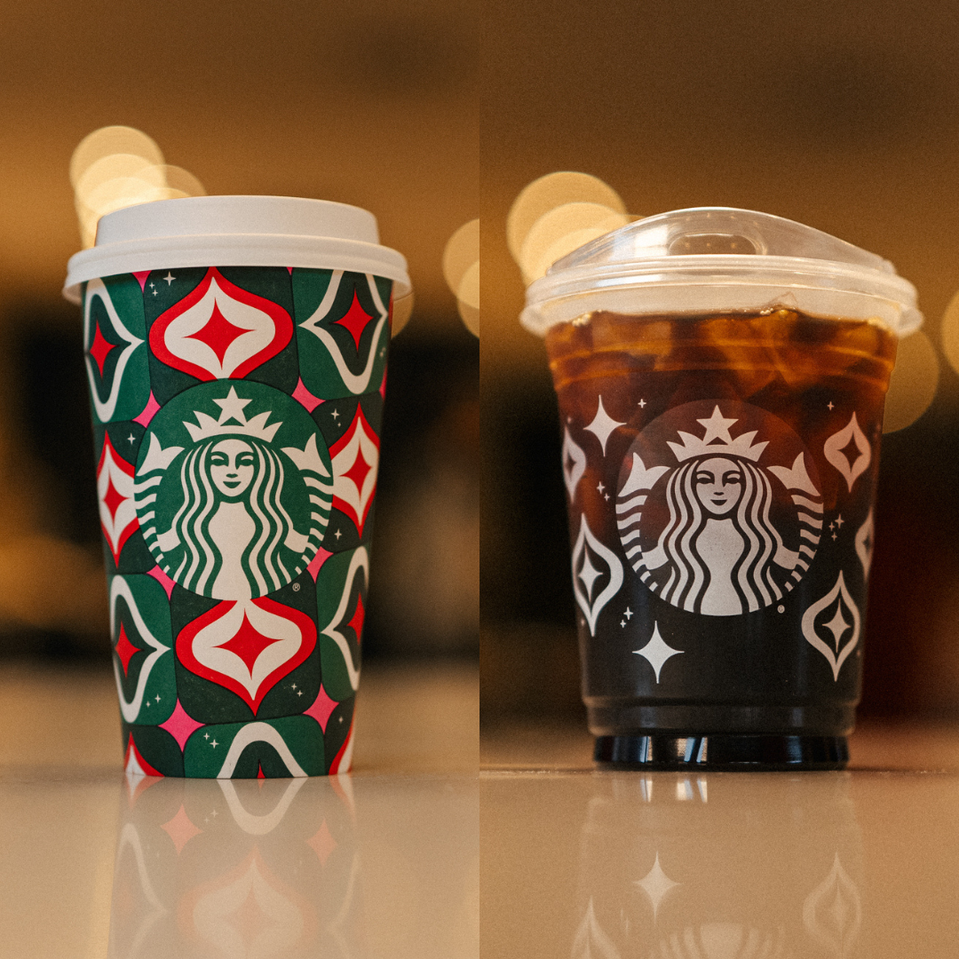 Starbucks 25 Years Holiday Cheer 16 0z Hot Reusable Coffee/ Tea