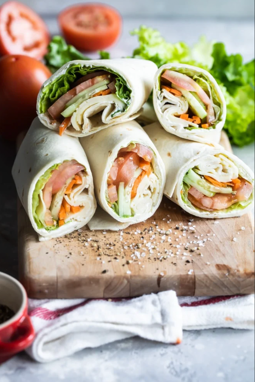 Grilled Chicken Broccoli Wraps - FeelGoodFoodie