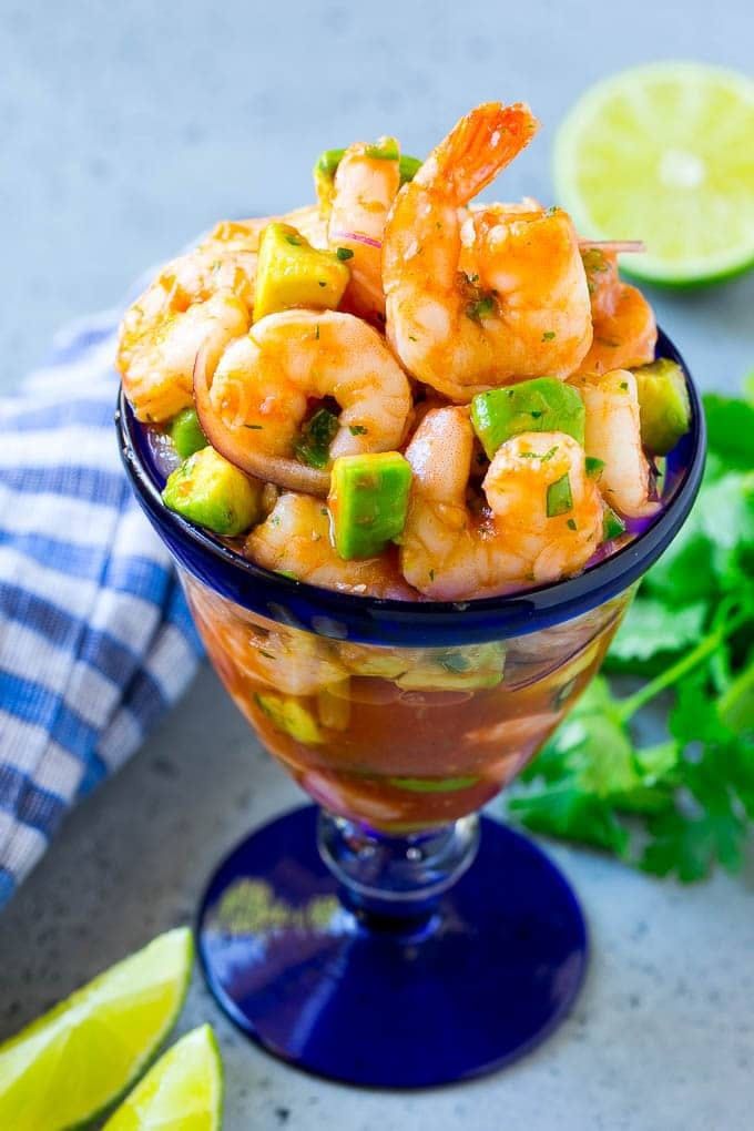 Artisan-Crafted Mexican Shrimp Cocktail Glasses