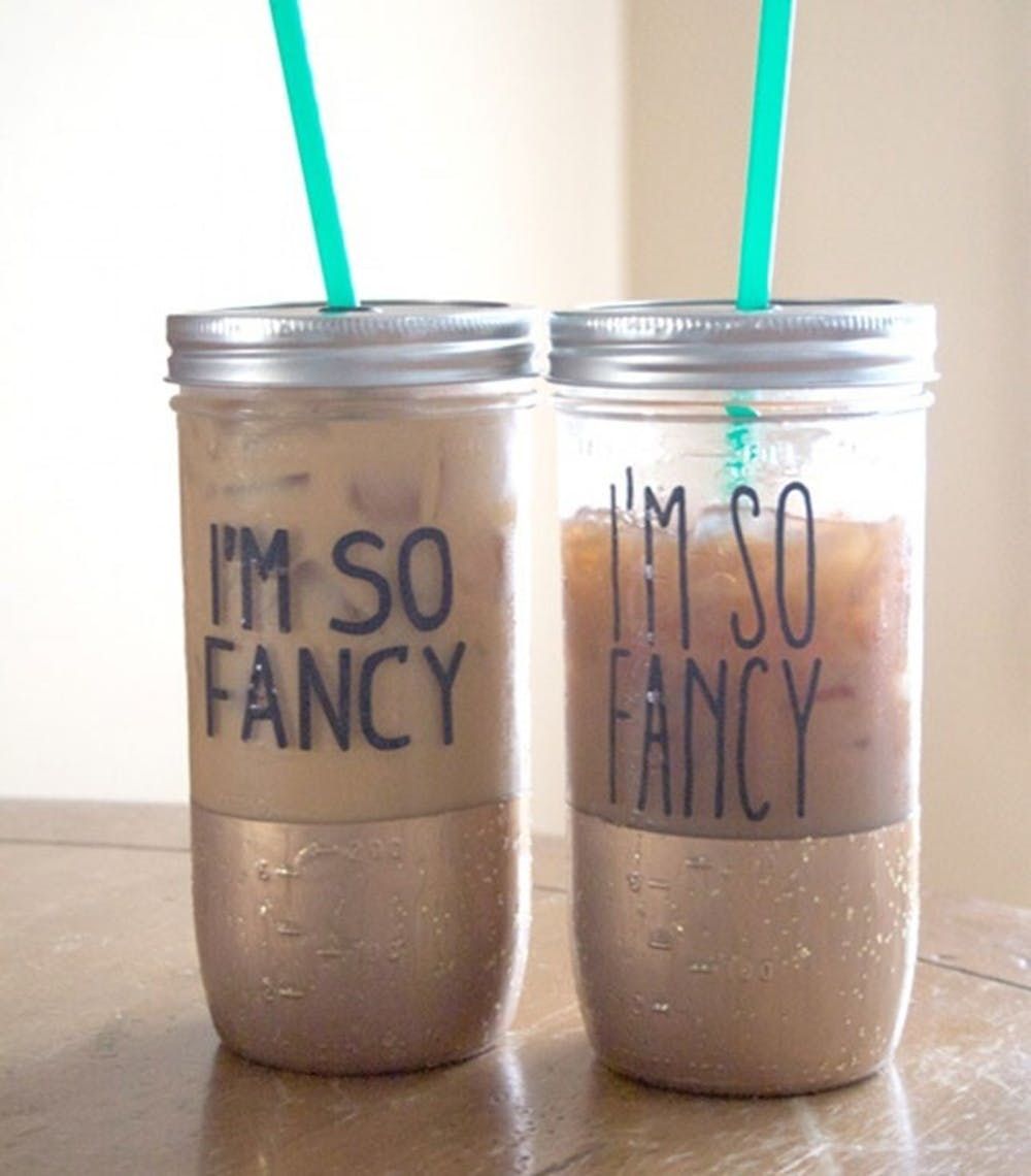 DIY Color Block Frosted Tumblers - Vicky Barone