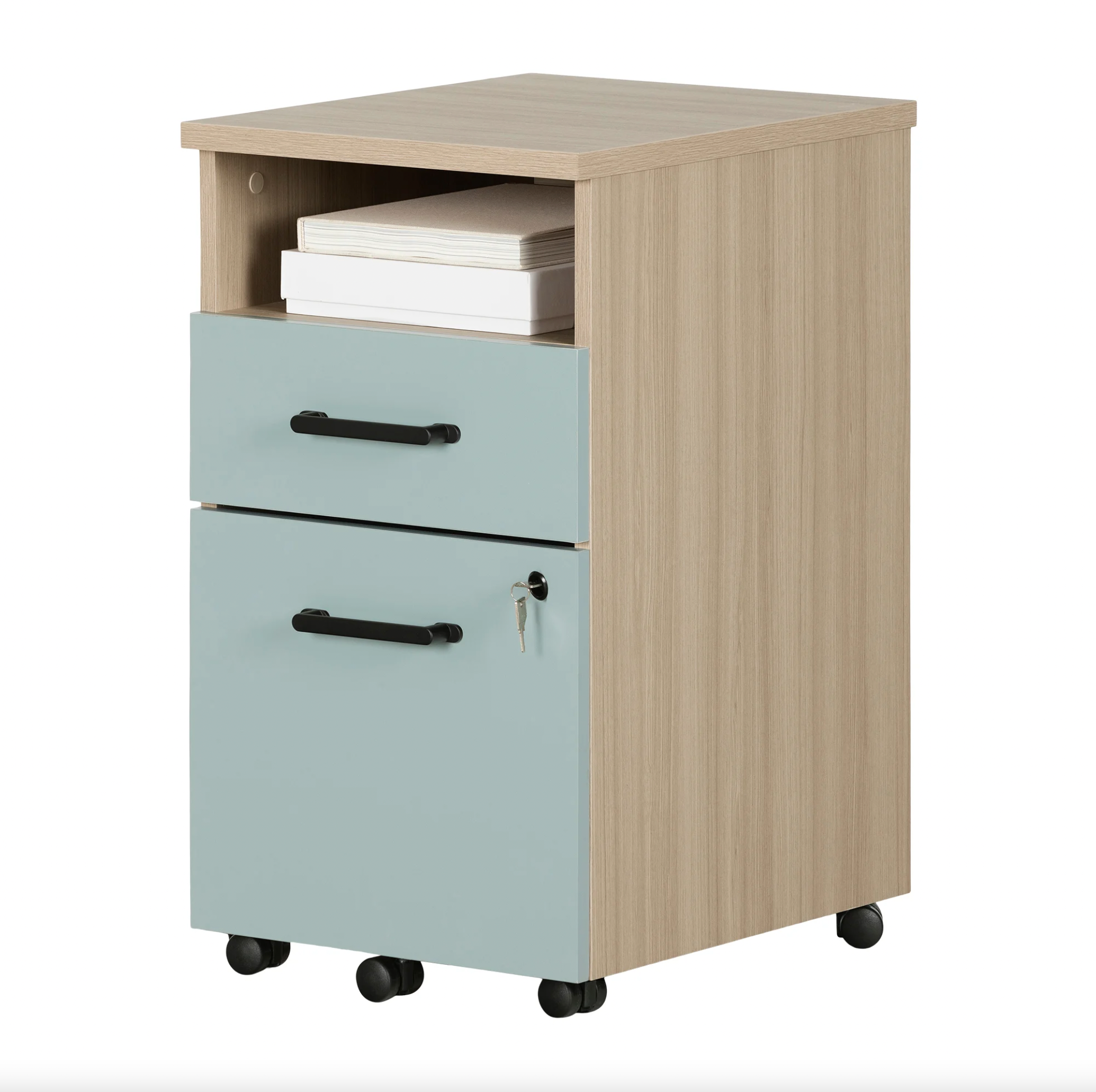 Grooved Wood 2-drawer Vertical Filing Cabinet - Natural - Hearth & Hand™  With Magnolia : Target