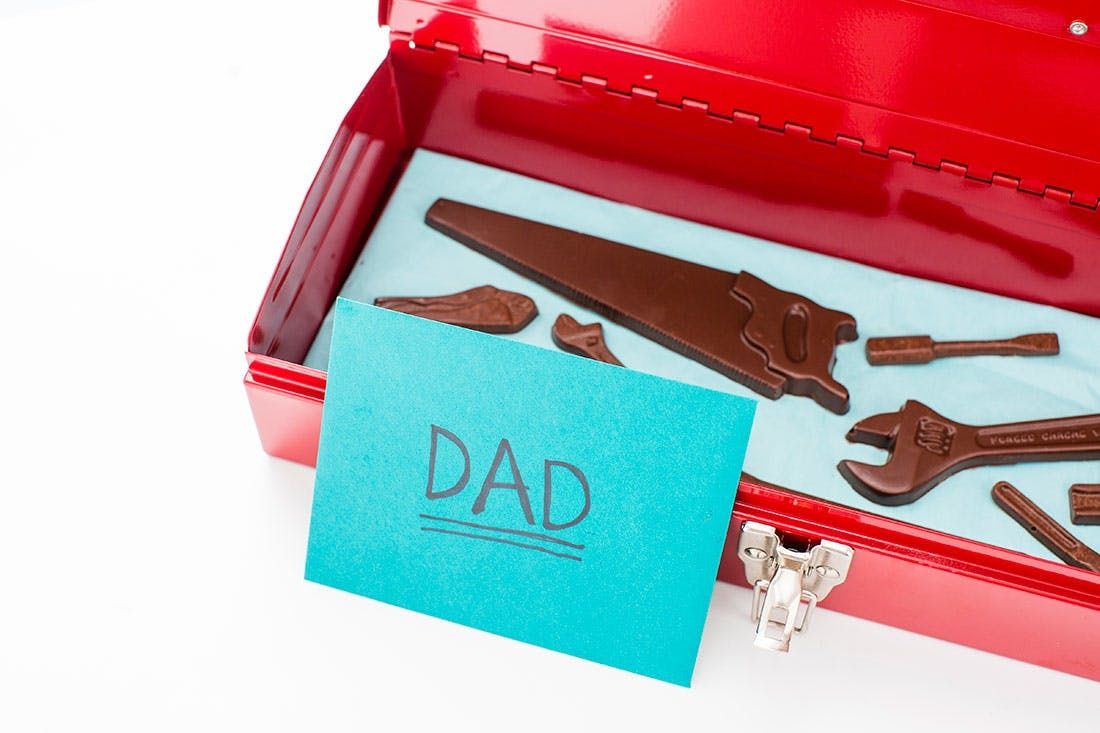 CHOCOLATE tools DIY Fathers Day gift idea 