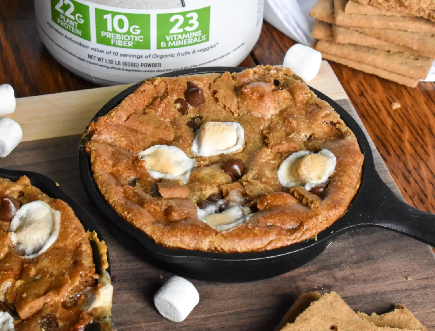 Giant S'mores Stuffed Chocolate Chip Skillet Cookie. - Half Baked Harvest