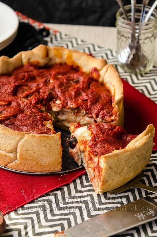 Chicago-Style Deep Dish Pizza - Sally's Baking Addiction