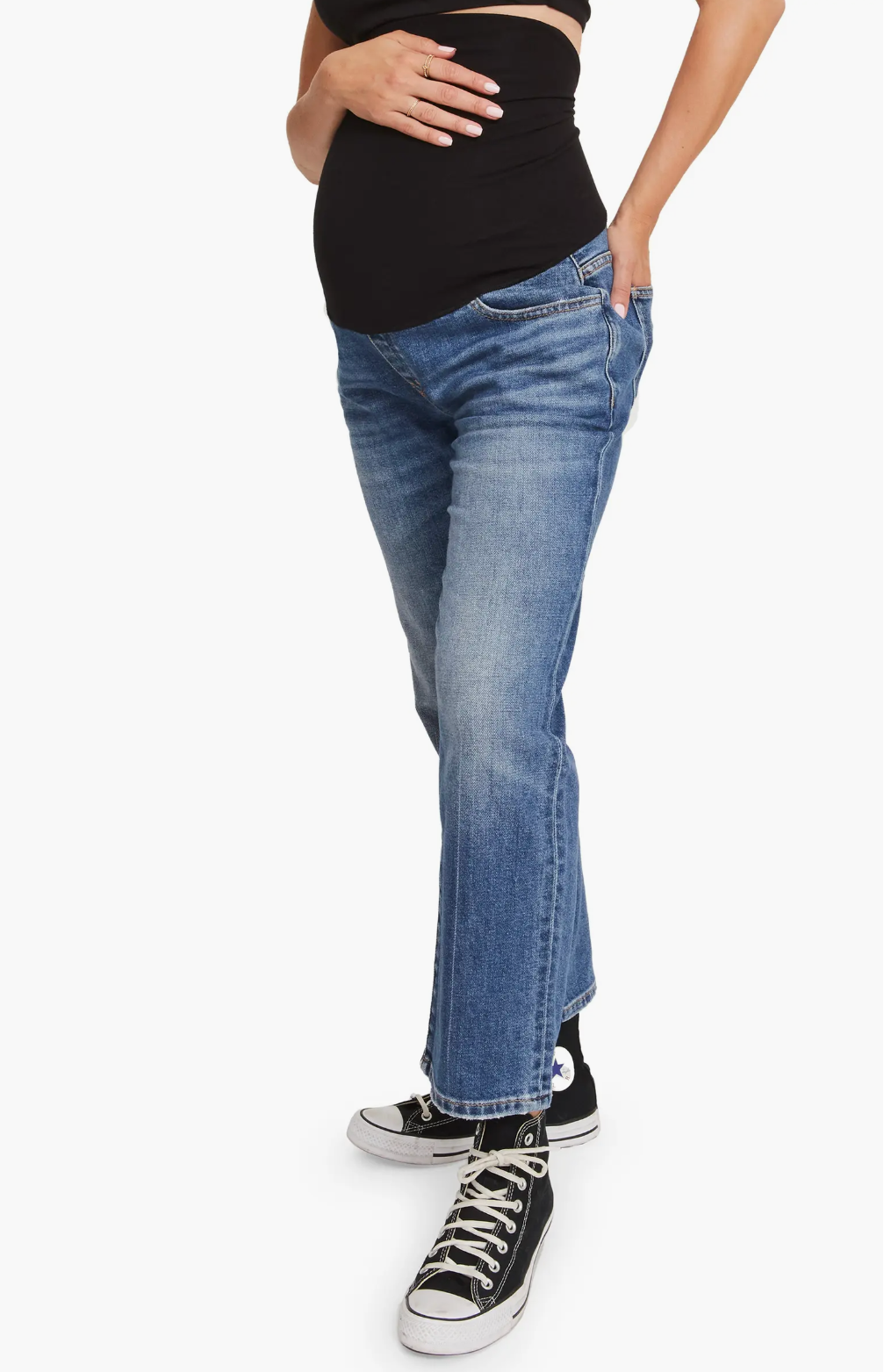 ESPRIT - Skinny fit jeans with over-the-bump waistband at our