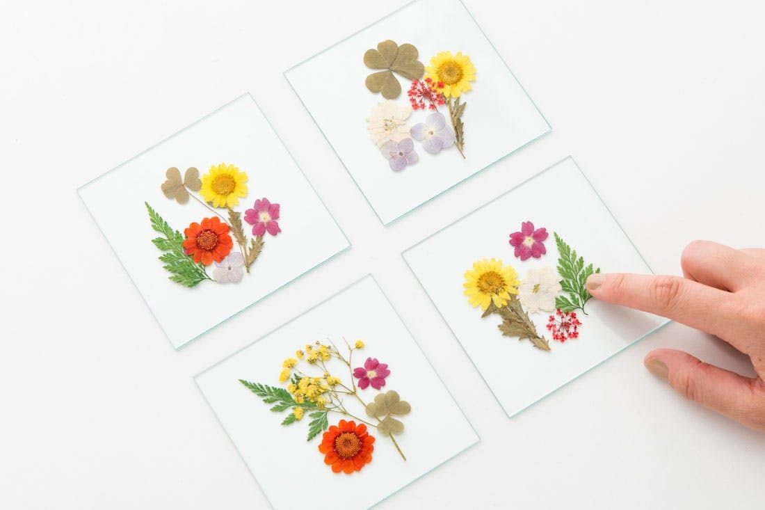 How to Make Pressed Flower Coasters 