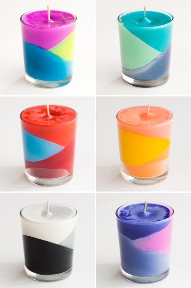 Candle Wax Color Flutter Dye Blocks