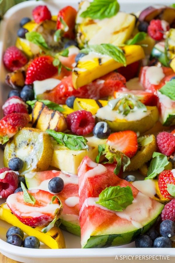 Tropical Fruit Salad {Kiwi, Mango & Pineapple} - FeelGoodFoodie